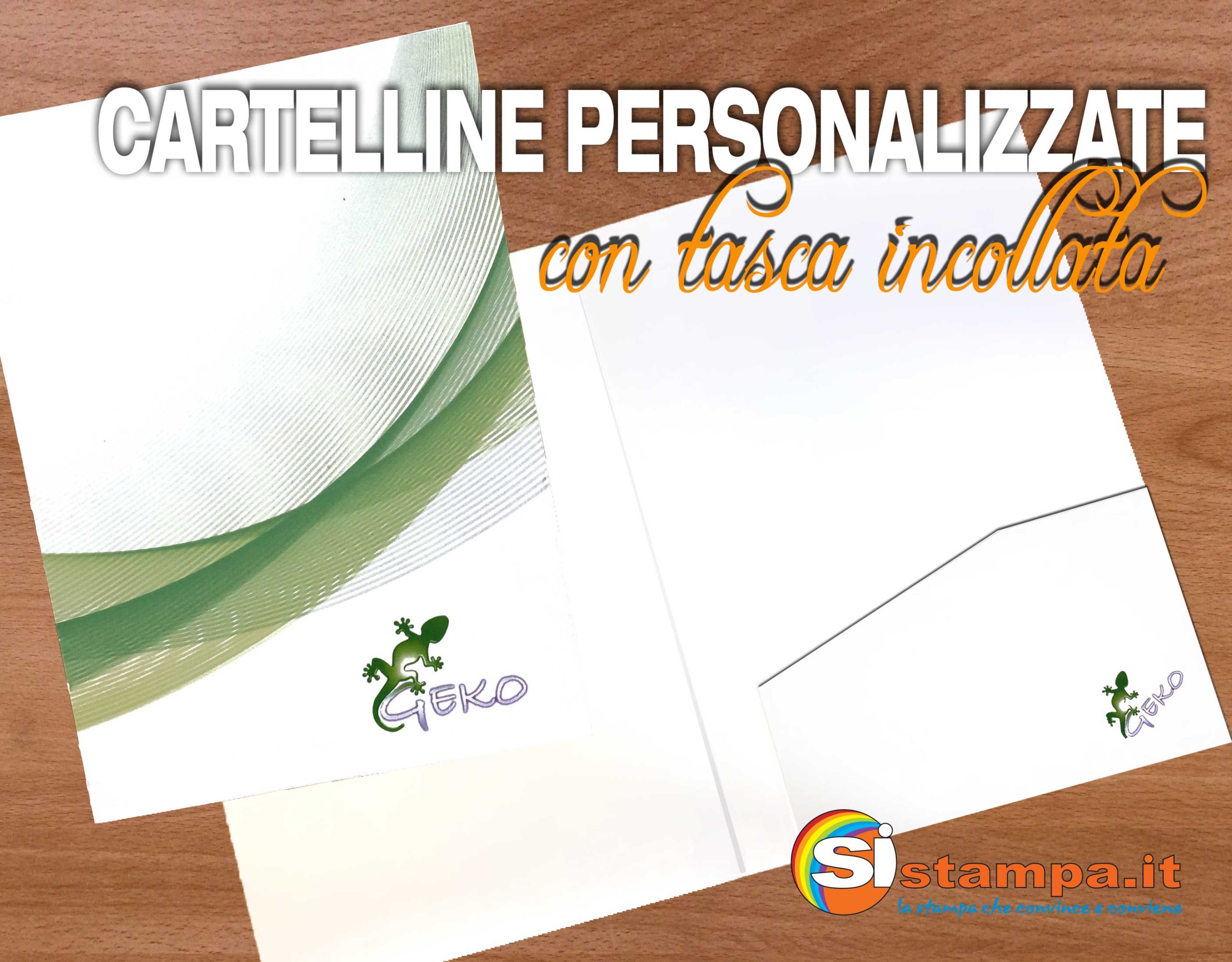 Cartelline Personalizzate con Tasca Incollata Portadocumenti A4 | SISTAMPA