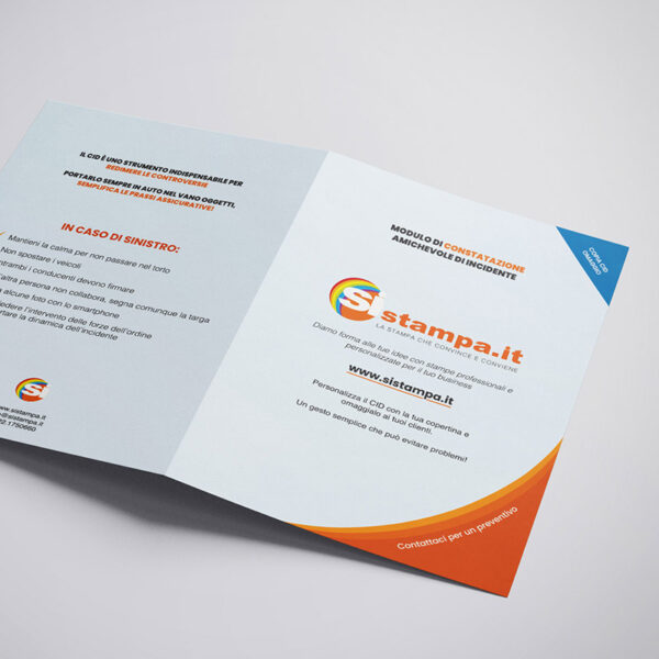 Stampa moduli di Constatazione Amichevole d'Incidente personalizzati | SISTAMPA Stampa moduli di Constatazione Amichevole d'Incidente personalizzati | SISTAMPA